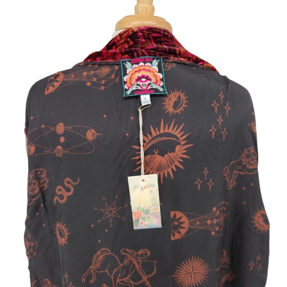 $575 Johnny Was Belle Velvet Kimono Coat Size XL - Picture 6 of 8